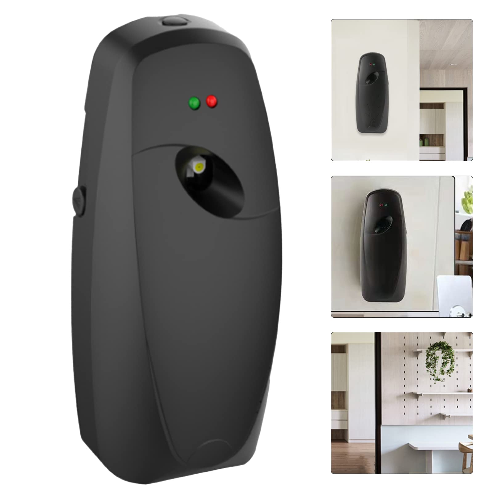 Automatische Geurdispenser – Muurbevestiging/vrijstaande ABS Auto Luchtverfrisser Dispenser Programmeerbare Spuitbus Parfum Dispenser Voor Badkamer Hotel Kantoor Commerciele Plaats Wit