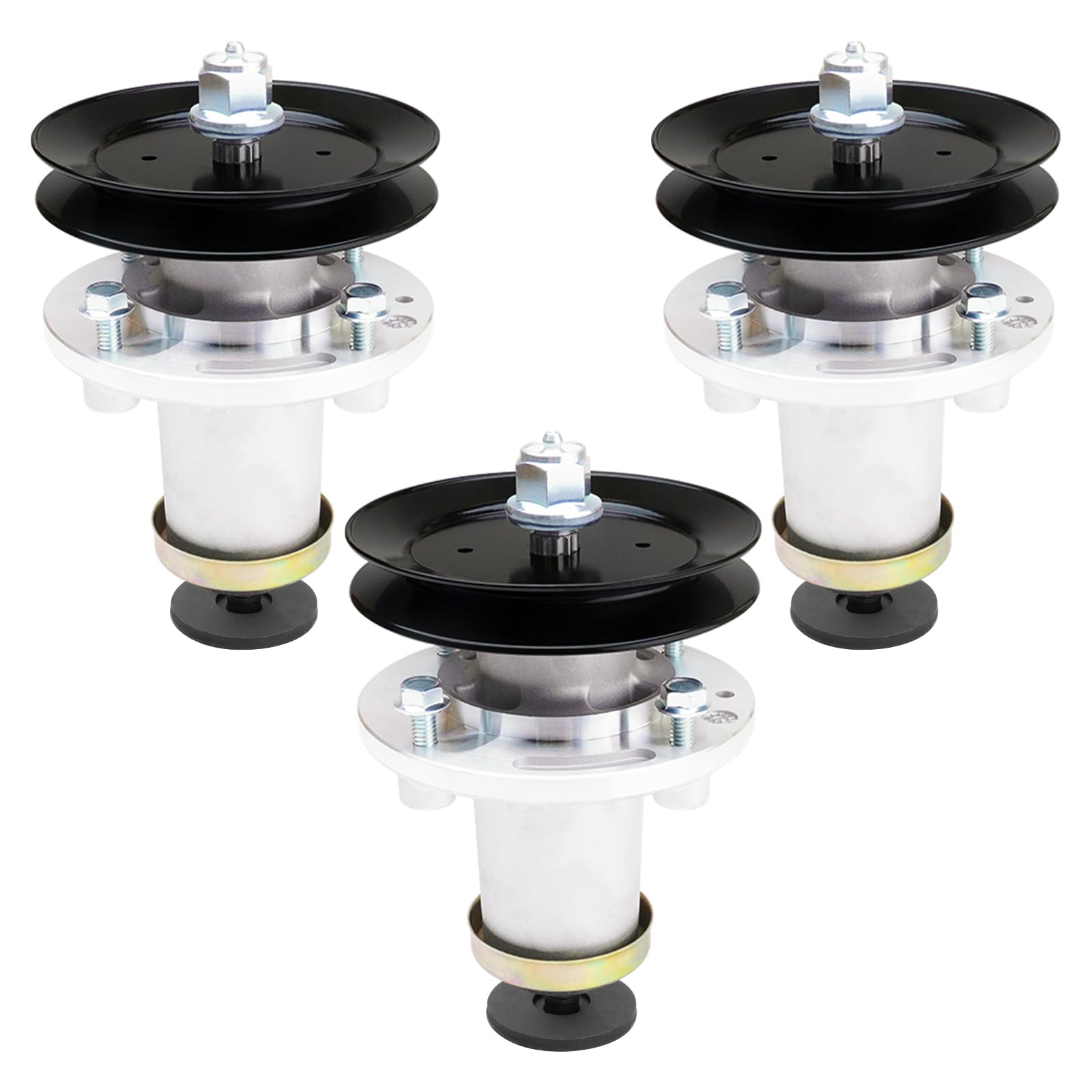 (3 unidades) 539112170 Conjunto de husillo con polea 153535 para Husqvarna EZ4216 EZ4217 EZ4220 EZ4822 EZ4824 GT48 GT52 GTH2752
