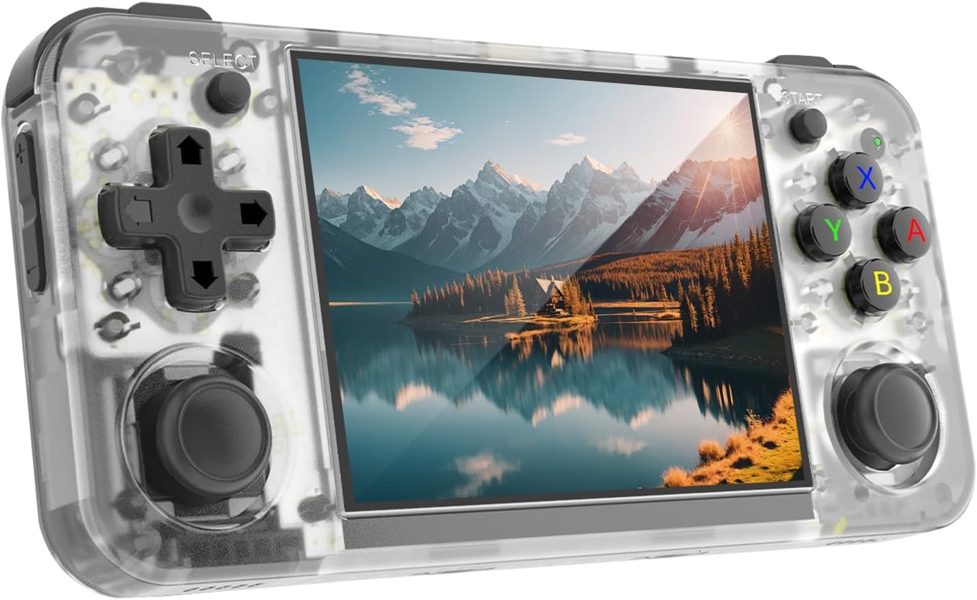 RG35XX H Retro Handheld Game Console, 3.5 Inch IPS Screen Linux System Retro Video Game Console with 64+128G TF Card Pre-Installed with 10000+ Games, Support HDMI TV Output 5G WiFi Bluetooth 4.2