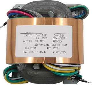 R25-TS10747 35W Pure Copper R core Transformer Dual 220V Dual 9V Tube preamplifier HiFi Power Supply