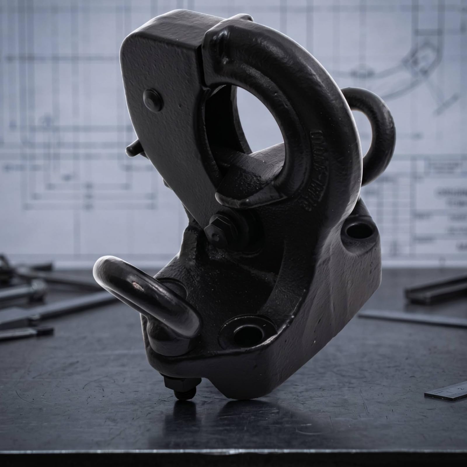 predolo Metall-Tow-Hook mit Montagehalterung schwenkbar schwenkbarer Anhängehaken schwer belastbar Abschleppvorrichtung, Anhängerkupplung Mit Schwarzer Kugel