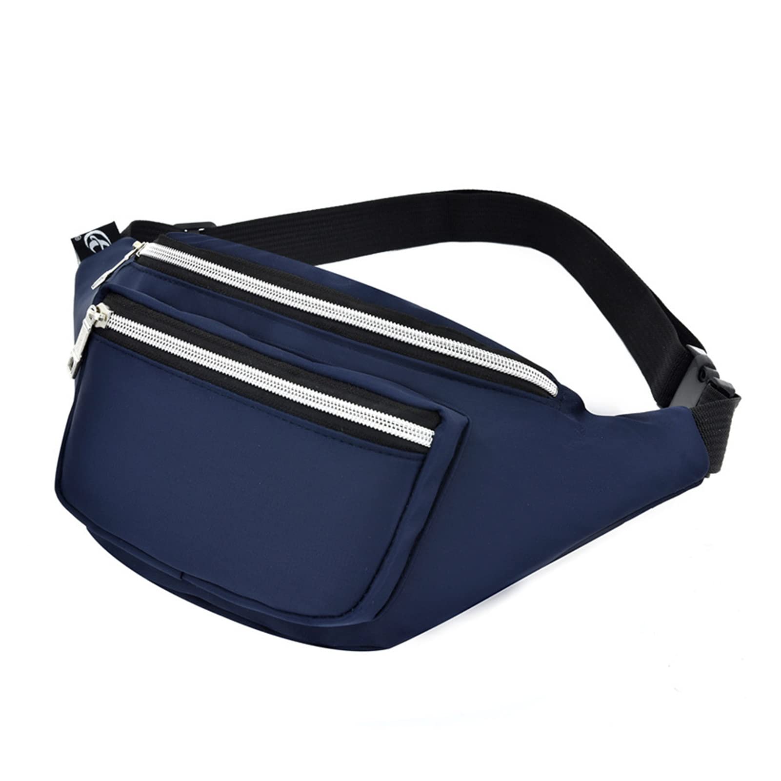 Women Taille Bag Männer Mode Fanny Pack 3 Schneiselrinker Frauen -Gürtelbeutel Mehrere Taillenbeutel for Reisen, Party, Festival Rave, Running (Color : Darkblue)