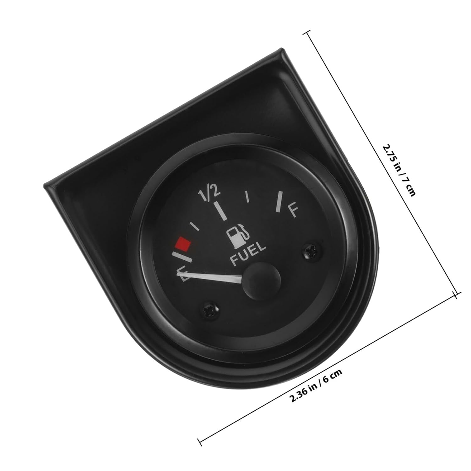 Car Fuel Level Gauge 52mm Auto Replacement Gauge 12v Vehicle Fuel Meter Compatible with Modified Cars and Trucks