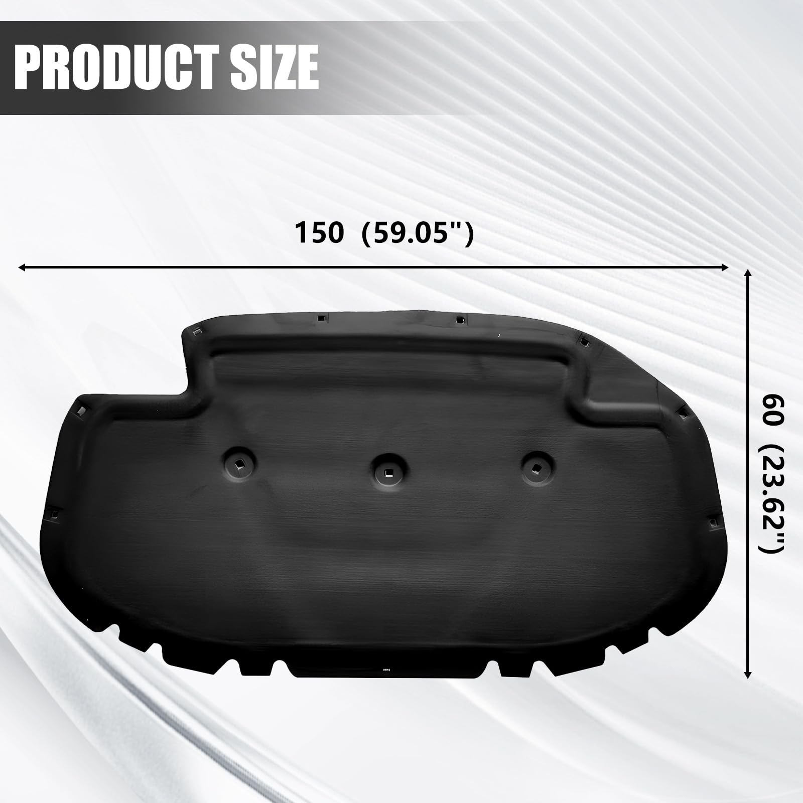 Schalldämmendes Mattenpolster golf 7 für die vordere Motorhaube, Schallschutzmatte, Schaumstoff, Motorhaubendämmung Dämmmatte mit Clips für 14-20 VW GOLF7 Limousine/Variant 12-17