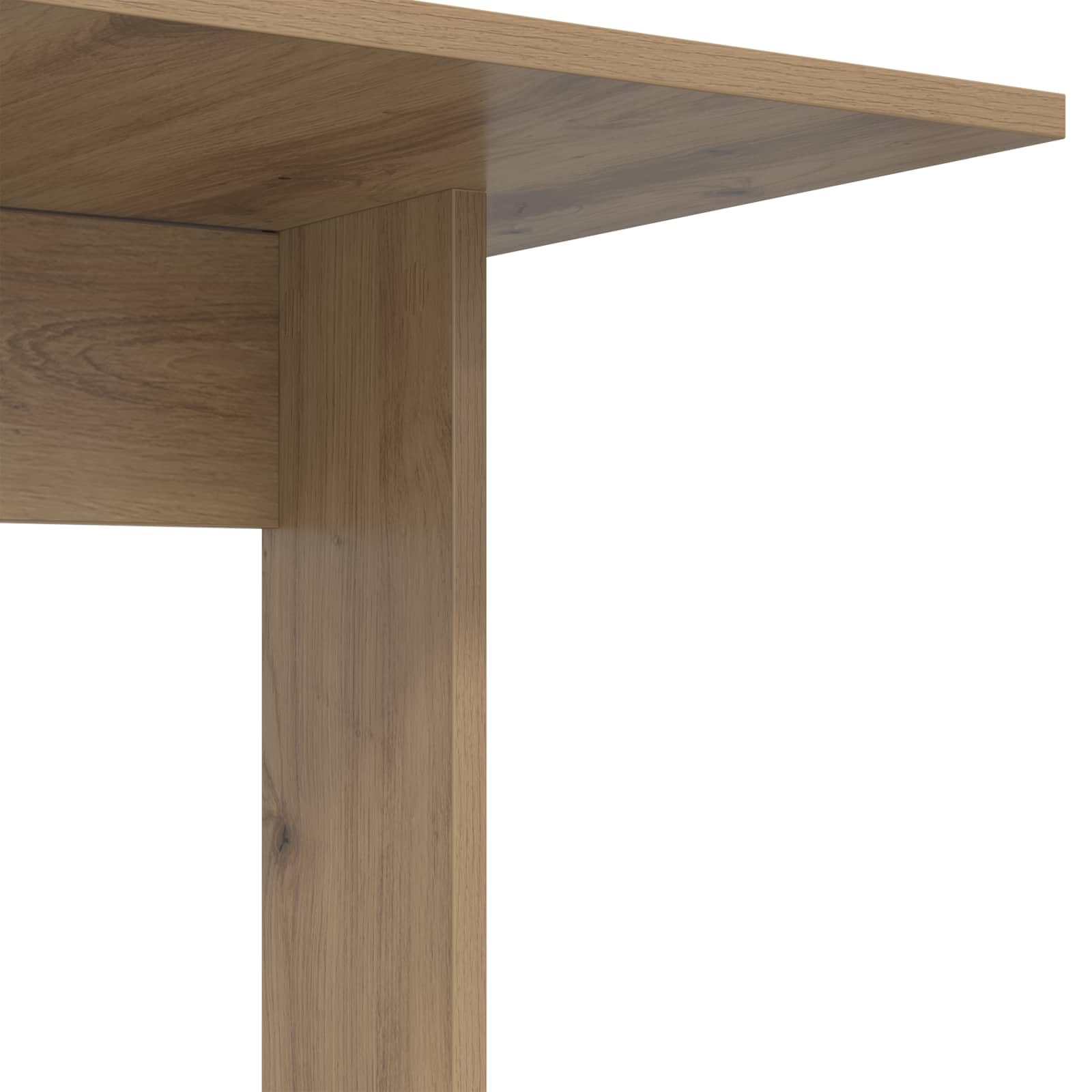 Mesa auxiliar de roble Artisan, 45 x 40 x 62,5 cm, de madera, mesa de café y mesa de café, mesa de centro estrecha para salón y dormitorio, mesita de noche rectangular