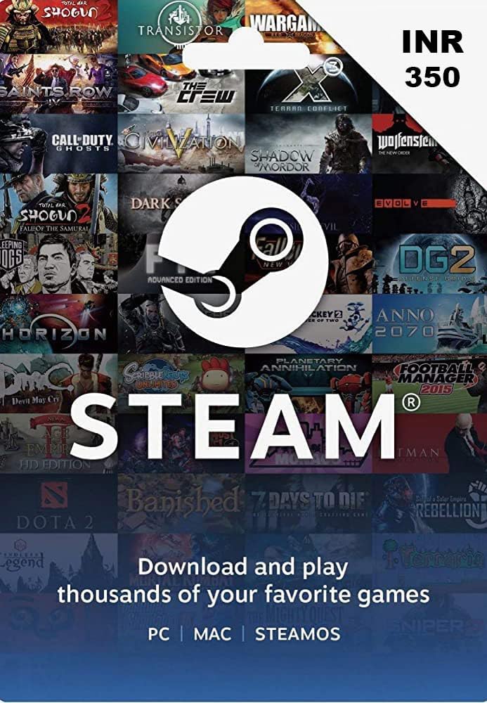 INR 350 Steam Wallet Code (Code Only - Smart delivery) [video game]-image-22
