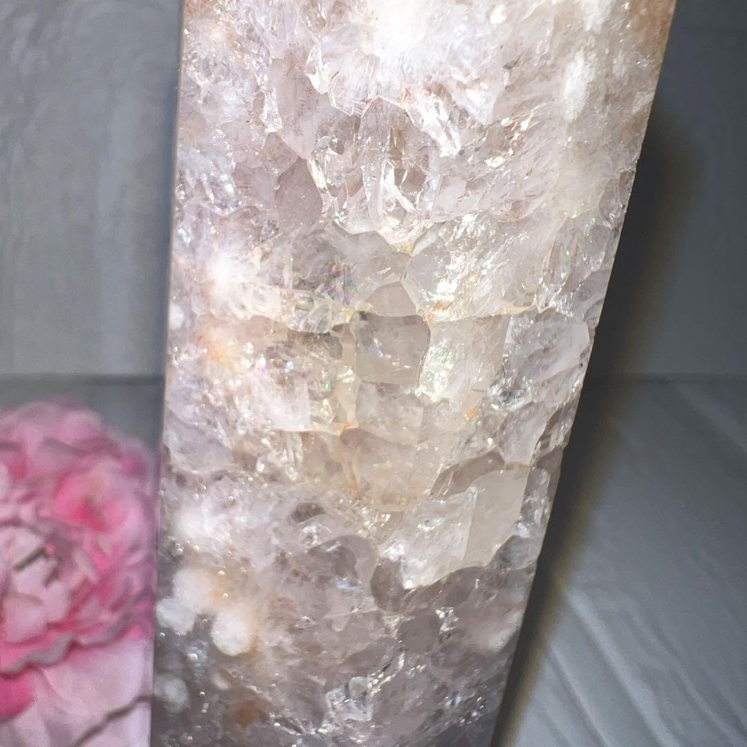 Amazon｜⑮ピンクアメジストタワーチェリーブロッサム桜瑪瑙花瑪瑙