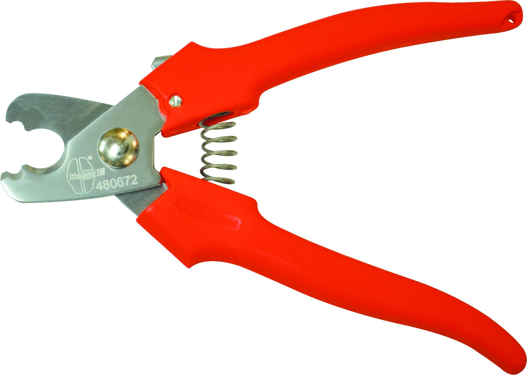 Hesse 480672 Cable Shears 4837 (INOX, with Spring Lockable, up to  