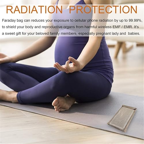 Miniatura 2 de Faraday - Bolsa antiradiación para teléfono celular compatible con iPhone 12 Pro, funda de bloqueo de señal de seguridad, protección EMF 5G, RF,