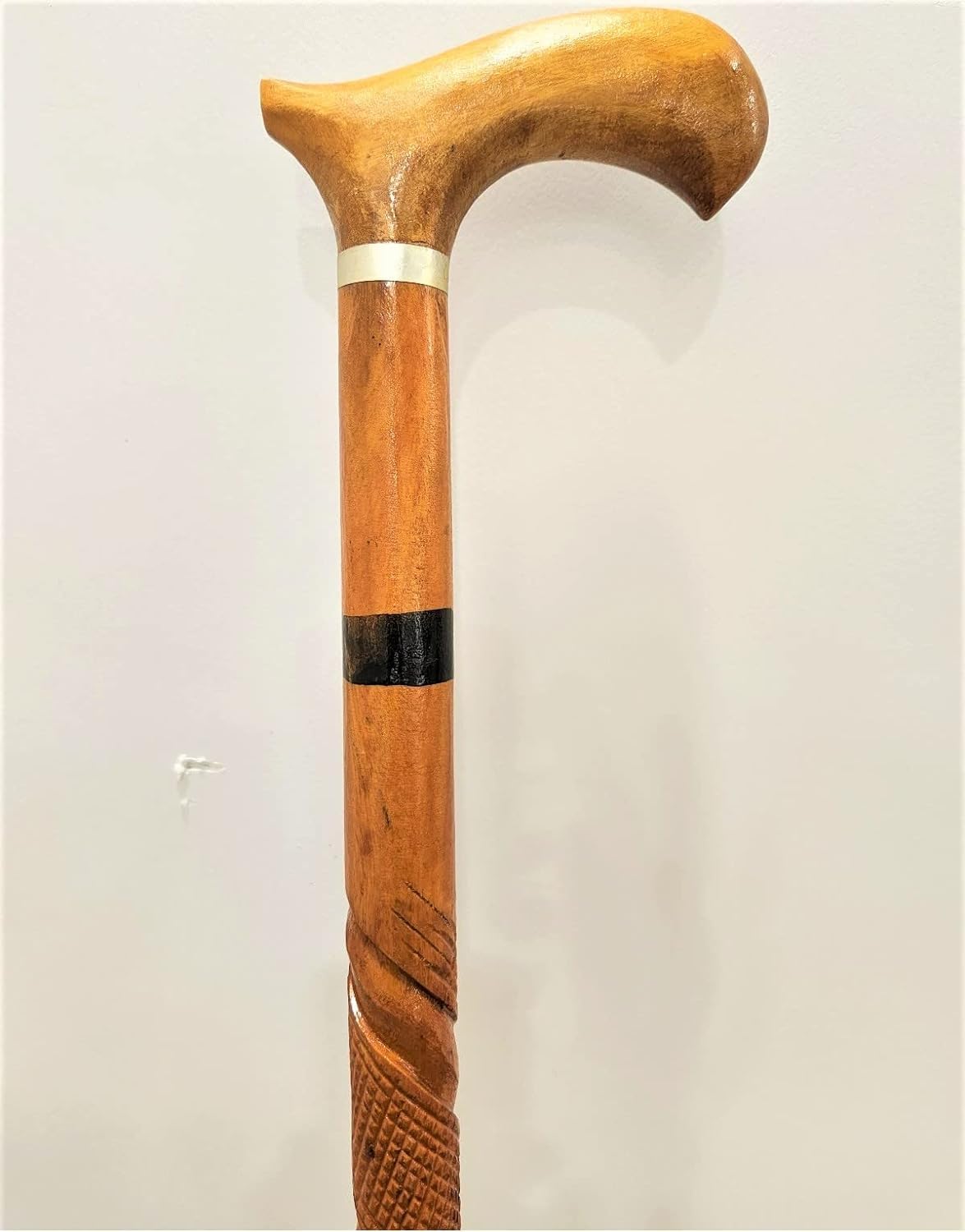 Rana Wooden Walking Stick for Old Men and Women (Light Brown, 36)-image-24