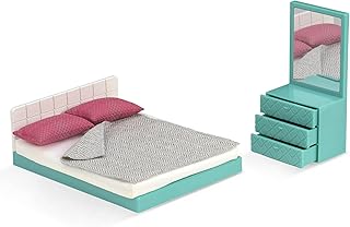 Lori- Conjunto para habitación, Color Verde Azulado, 15 cm (LO37013Z)