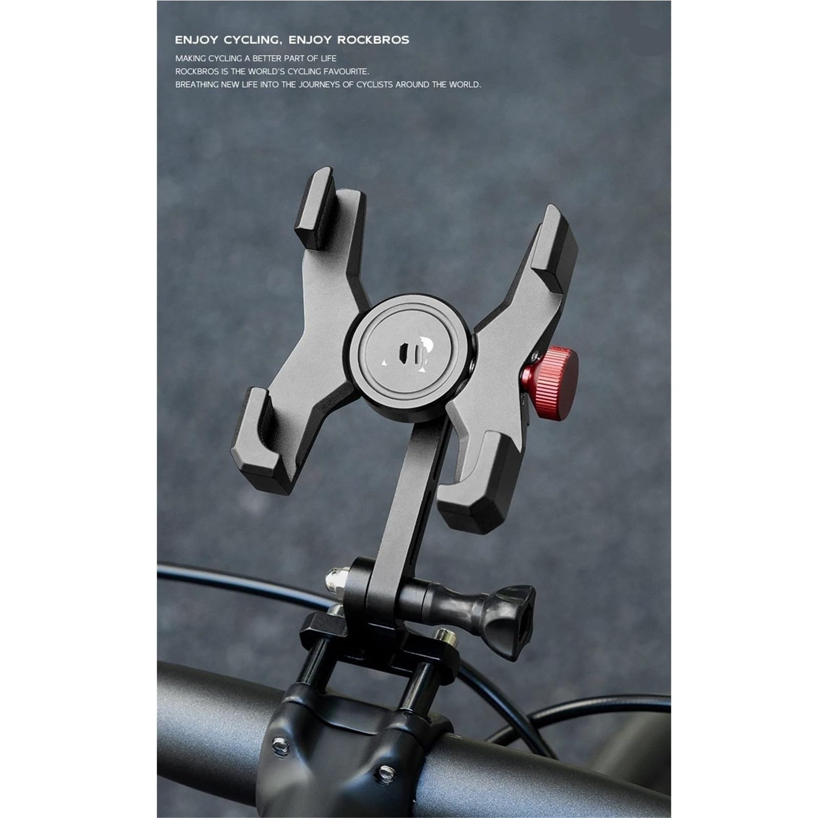 Soporte para Teléfono De Bicicleta De Aleación Amortiguación De 4,7 A 7,09 Pulgadas, A Prueba De Golpes, para Manillar De Motocicleta Motocicleta TeléFono MóVil(Color: 03)