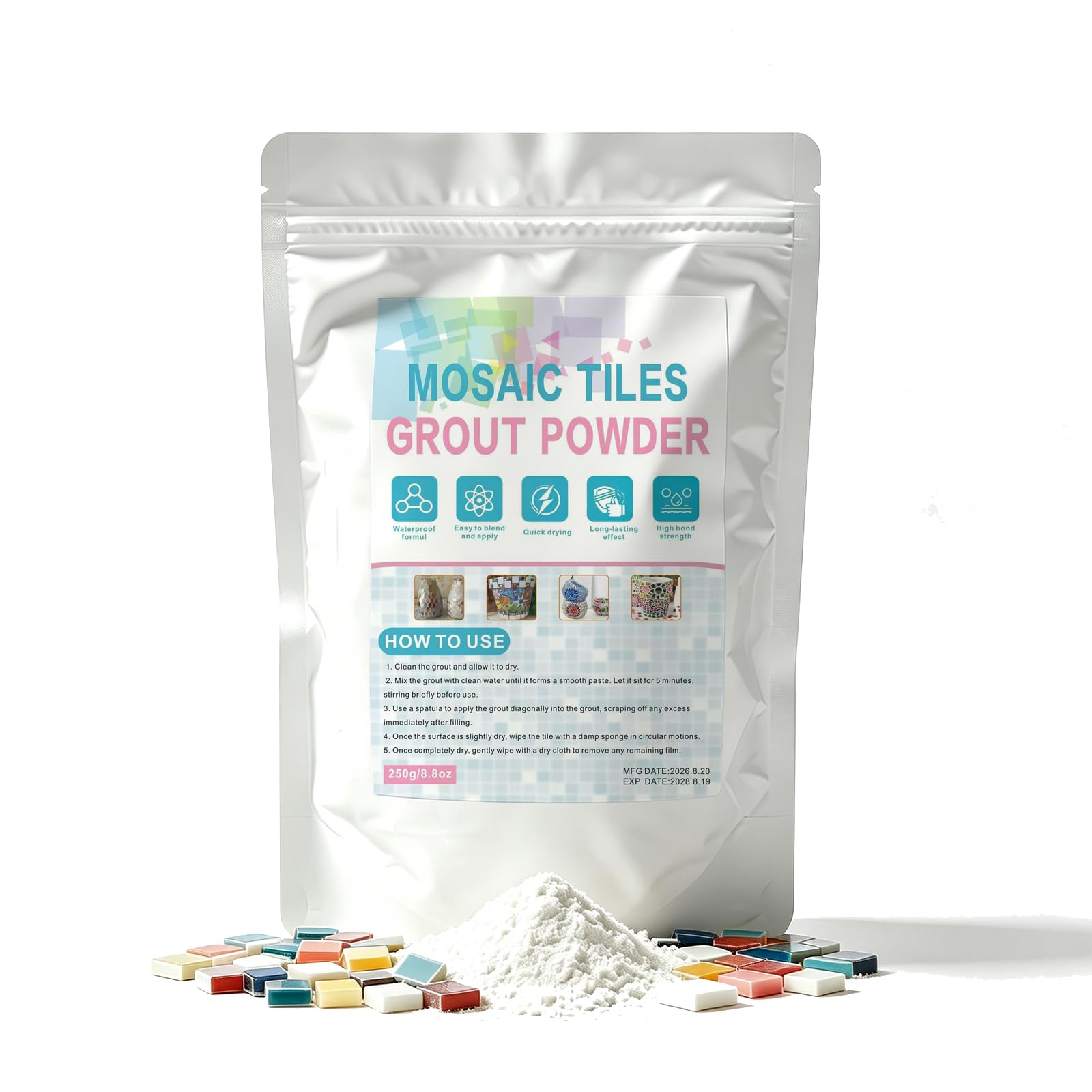 White Unsanded Mosaic Grout