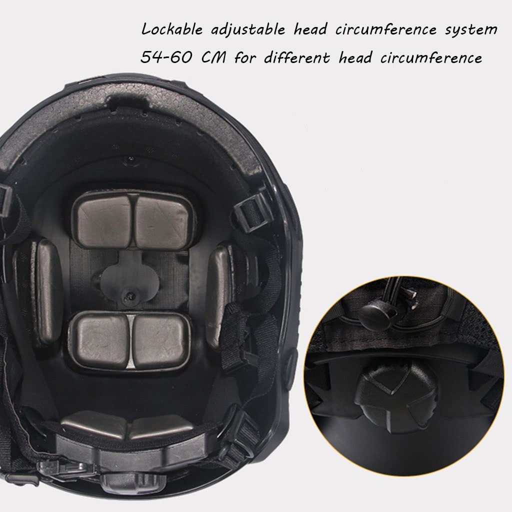 Amazon | FAST戦術ヘルメット風防鋼線耳保護フェイスシールドフル