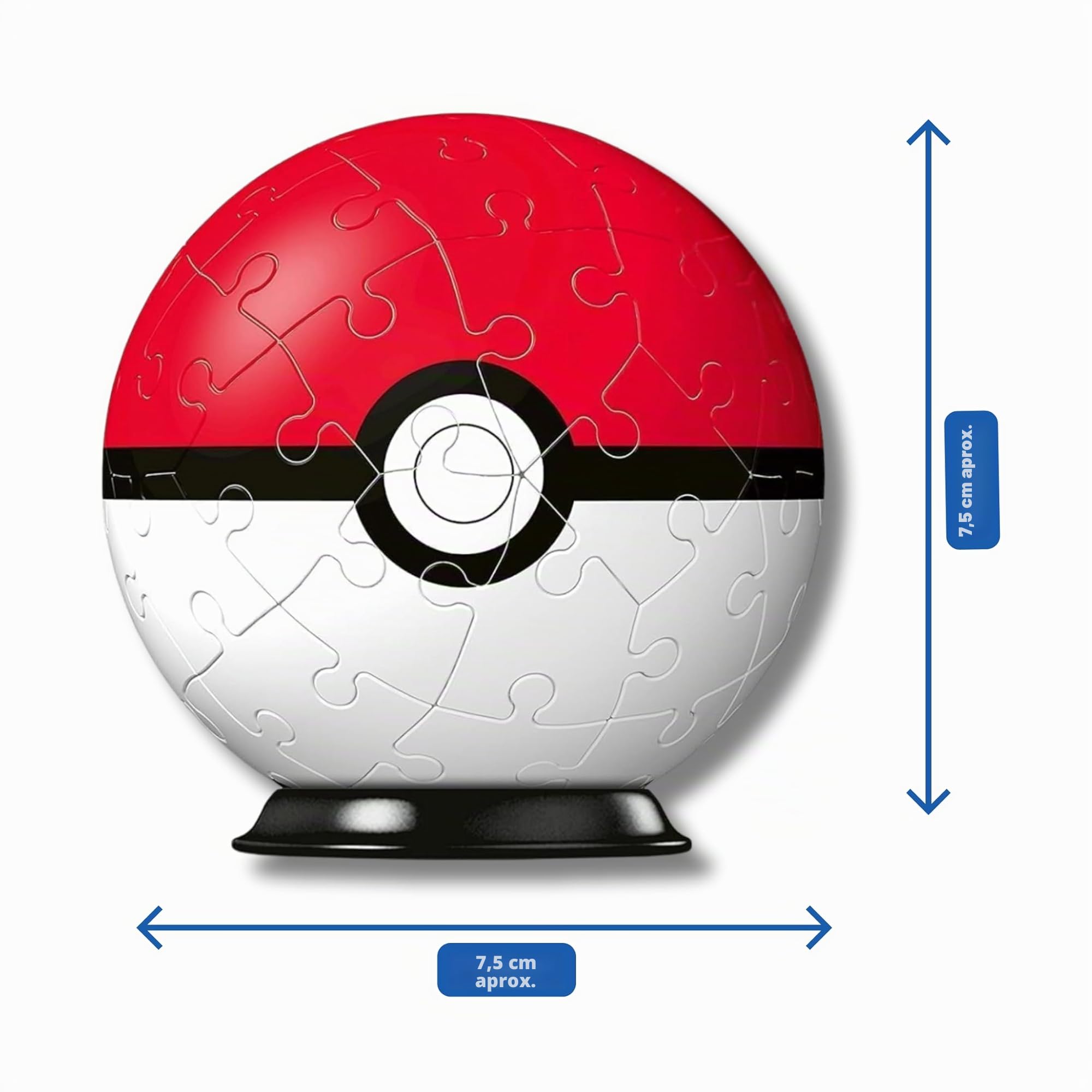 Ravensburger - Puzzle 3D Niños Pokemon Pokeball | Puzzles 3D para Niños De 6 Años O Más | Maquetas para Montar De 55 Piezas | Regalo Niño 6 Años O Más