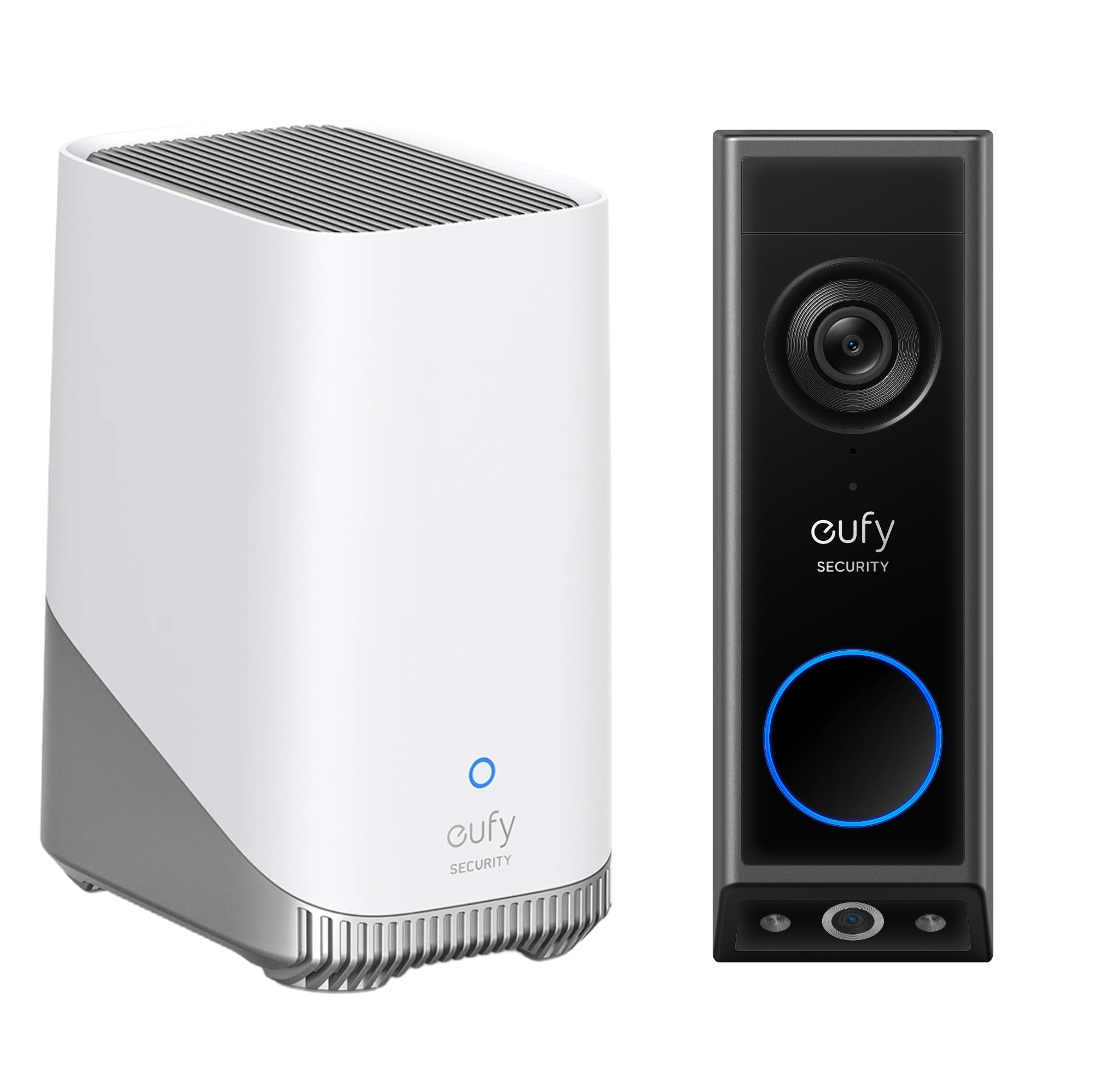 eufy Security Video Doorbell E340 with HomeBase 3, Dual Doorbell with Camera with Package Detection, 2K Full HD Colour Night Vision, Cable or Battery Operated, Compatible with HomeBase S380, Toll-Free