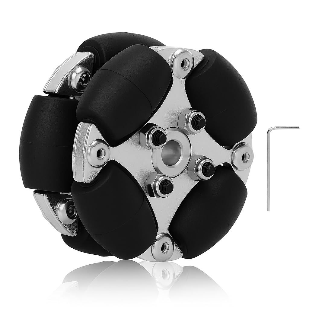 38mm Wheel Aluminum Alloy and PU and Flexible Directional Wheel for Small Robot Cars