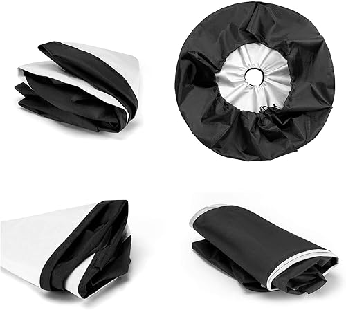 Miniatura 5 de Foruidea Black America Flag Spare Tire Cover with Backup Camera Hole Wheel Tire Cover Fit Trailer, RV, SUV and Many Vehicle 17inch