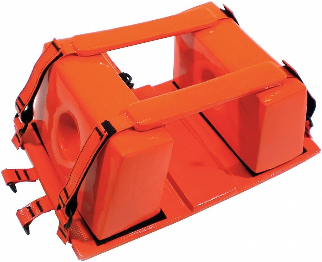 Head Immobilizer, 10-1/2x16x6-1/2, Orange