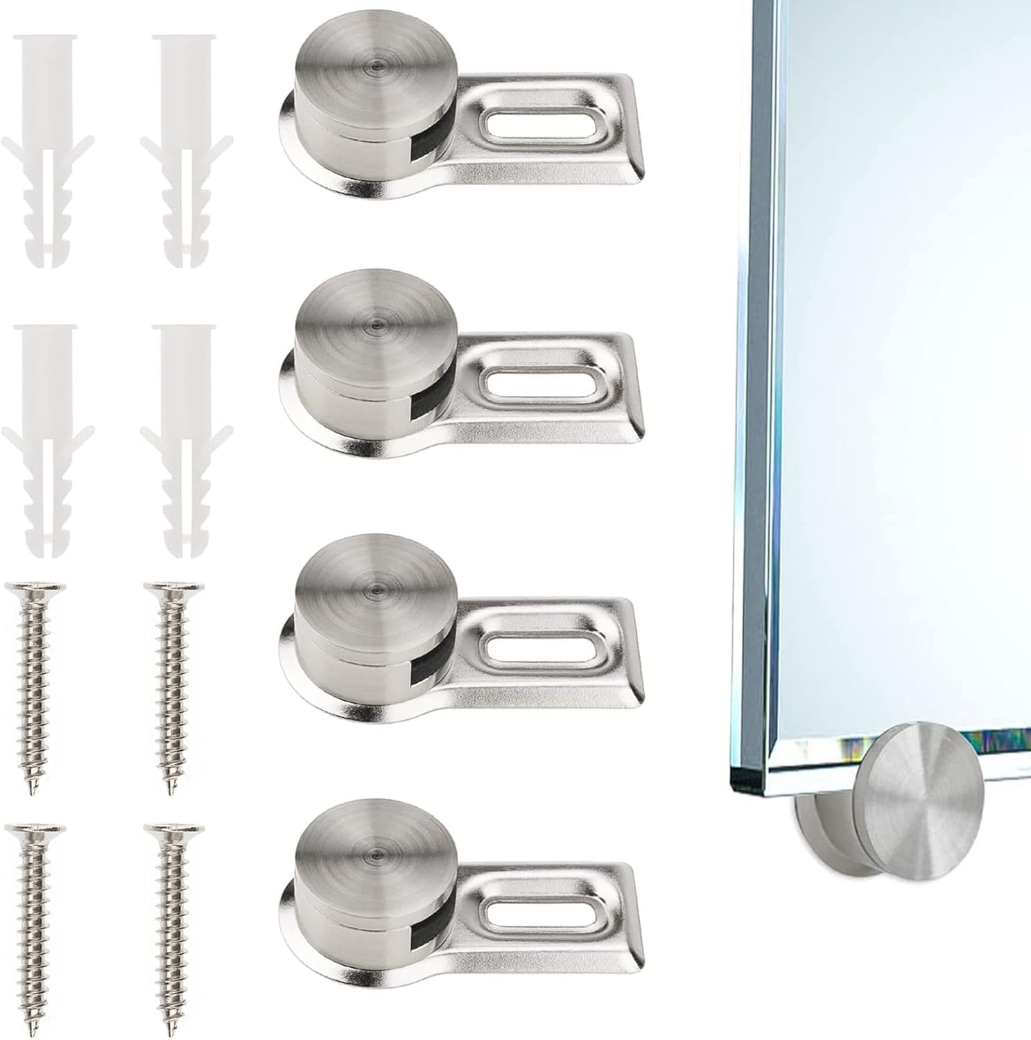 YFaith Spiegelhalterung 4-tlg. - Für Spiegel 4-7mm Dicke