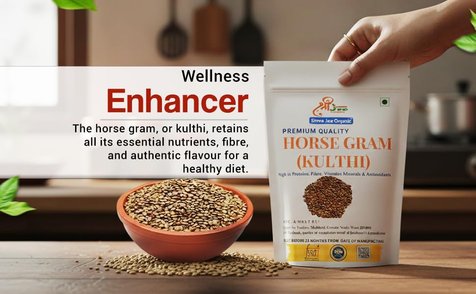Shree Jee Organic Brown Horsegram 1 kg | Kollu | Vulavalu | Kurthi Dal | Hurali Kalu | Kulthi Beans | Pulse - Image 3 thumbnail