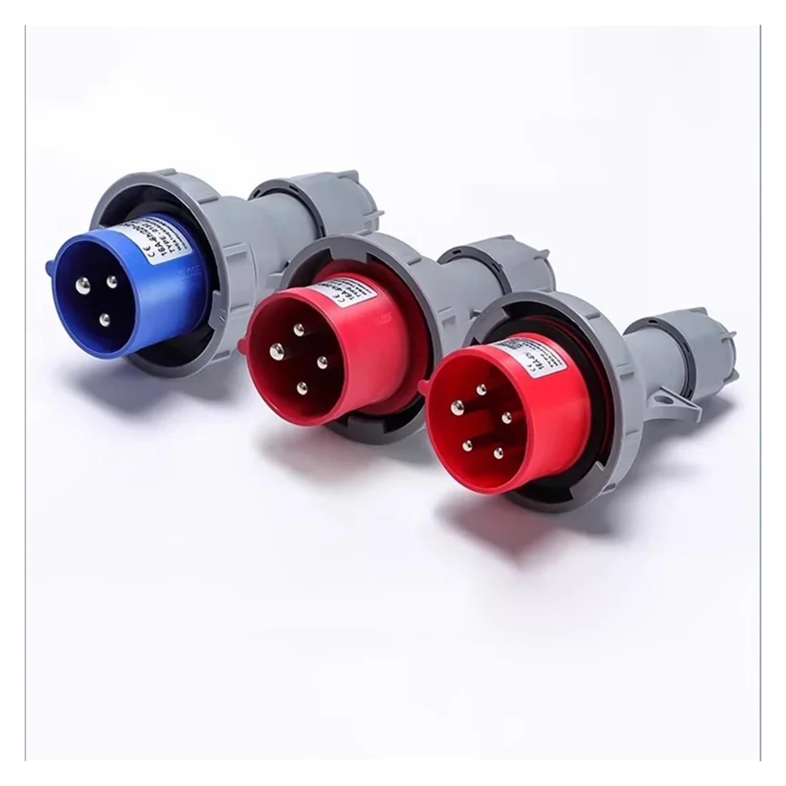 63A 125A IP67 220V 380V Spina e Presa Maschio Femmina Industriale 3P/4P/5P Connettore Elettrico Presa a Parete(Connector,125A-4P)