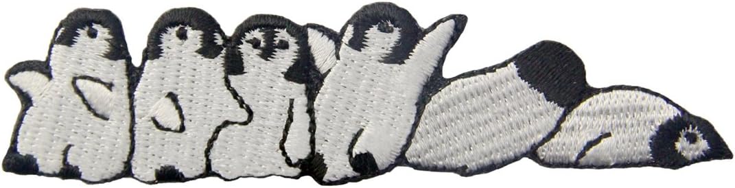 Cute Penguin Patch Embroidered Applique Iron On Sew On Emblem
