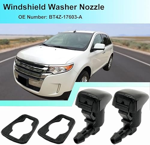 Miniatura 2 de 2 boquillas de limpiaparabrisas delantero de un solo orificio Jet BT4Z-17603-A repuesto para Ford Edge 2011-2014 para Lincoln MKX 2011-2015