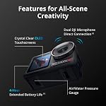 DJI Osmo Action 5 Pro Essential Combo, 4K Action Camera for Quick Start | 1/1.3″ Sensor, 4K/120fps Video, Subject Tracking, Stabilization, Dual OLED Touchscreens, Waterproof, for Sports and Vlog