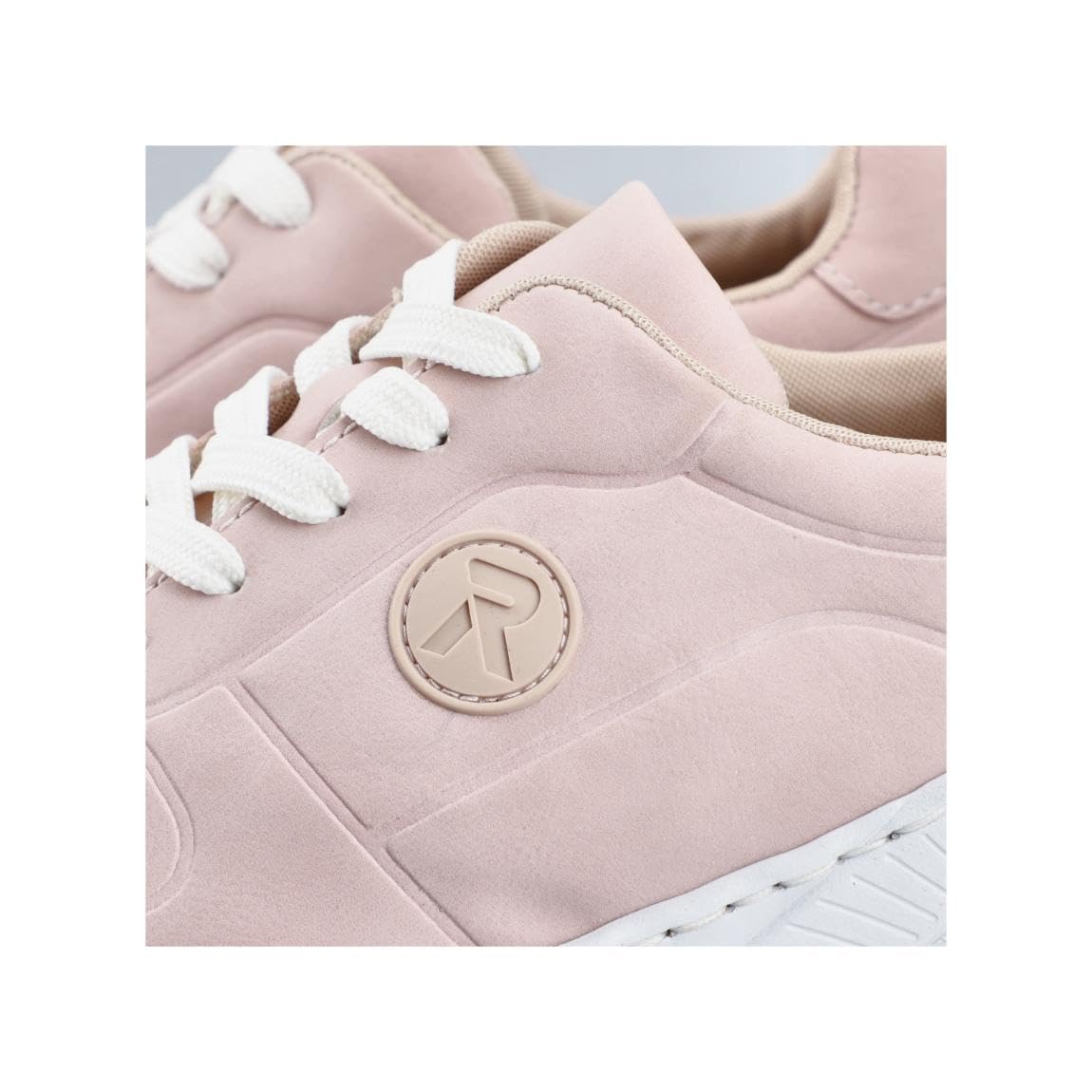 Rieker Mujer Zapatillas M4903, señora Zapatillas Bajas,Plantilla Desmontable