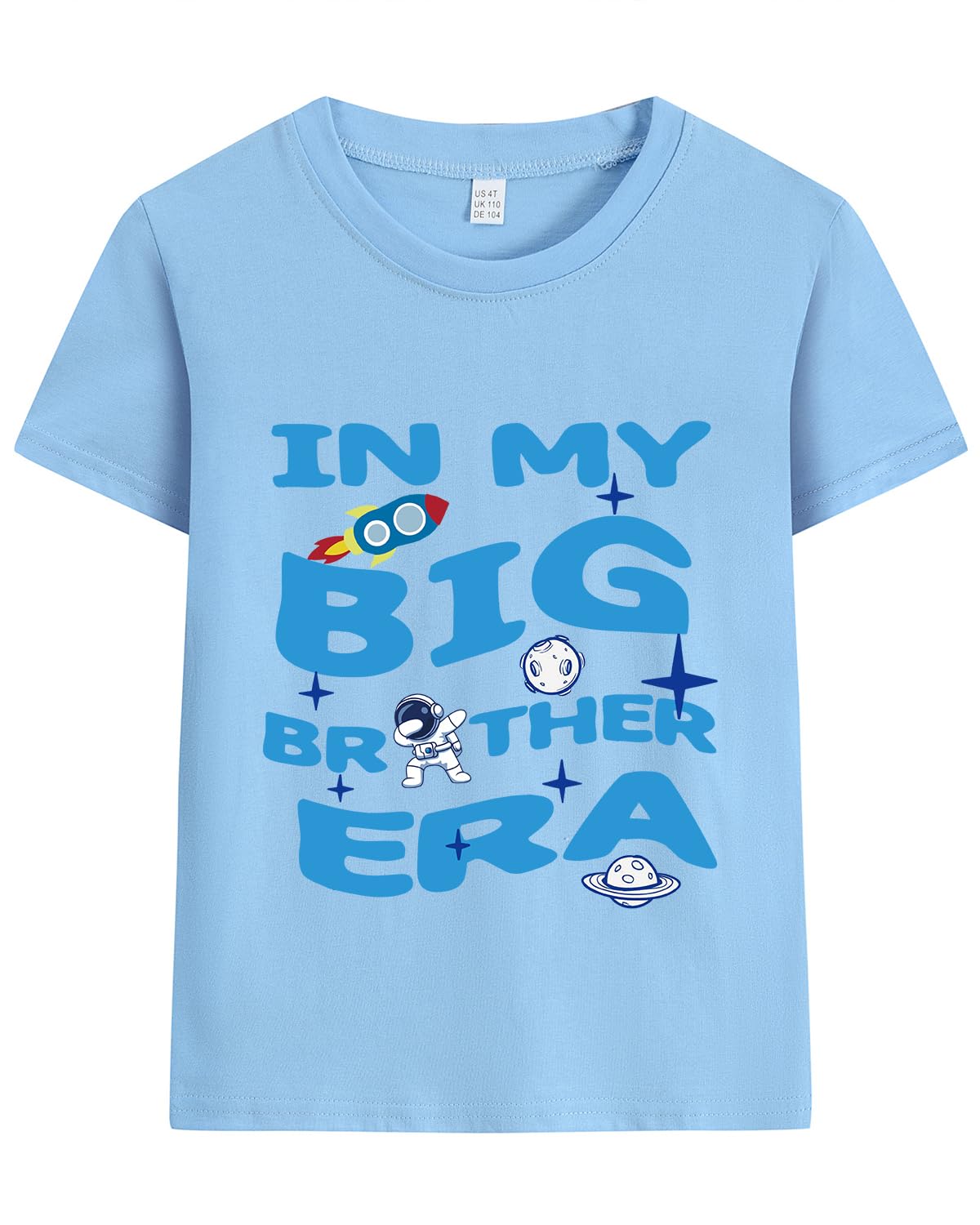 DHASIUE Boy Shirt Big Brother Monster Truck Train Short Sleeve Top Shirt Tshirt for Kid Boys 2-7 Years