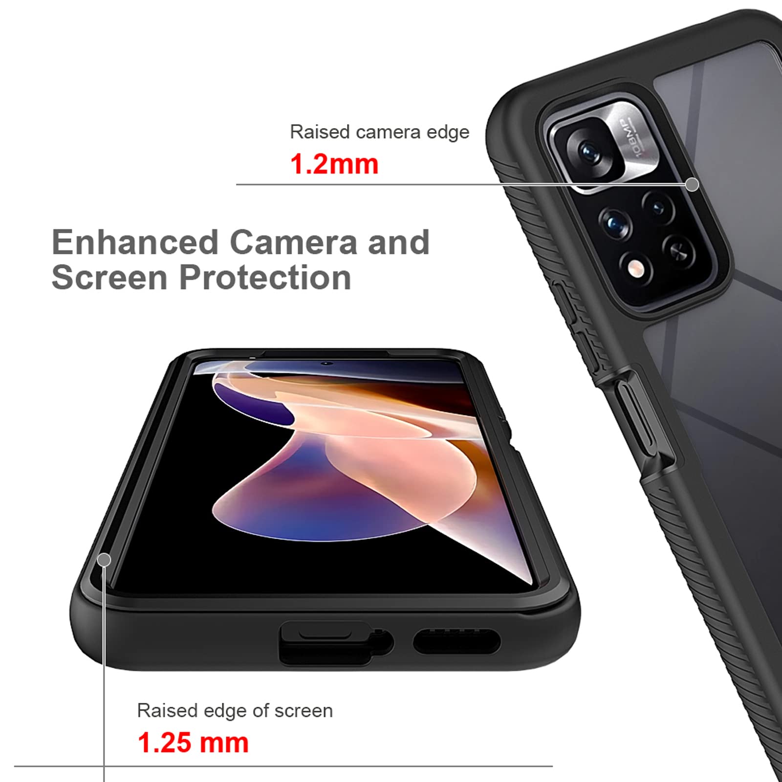xinyunew Compatibile con Cover Xiaomi Redmi Note 11 PRO