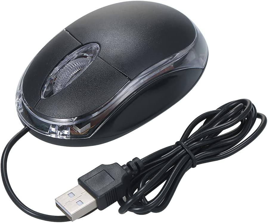 VYAR Mini USB Wired Optical Mice/Mouse for PC Laptop Desktop Computer Wired Optical Mouse (USB 3.0, Black)-picture-17