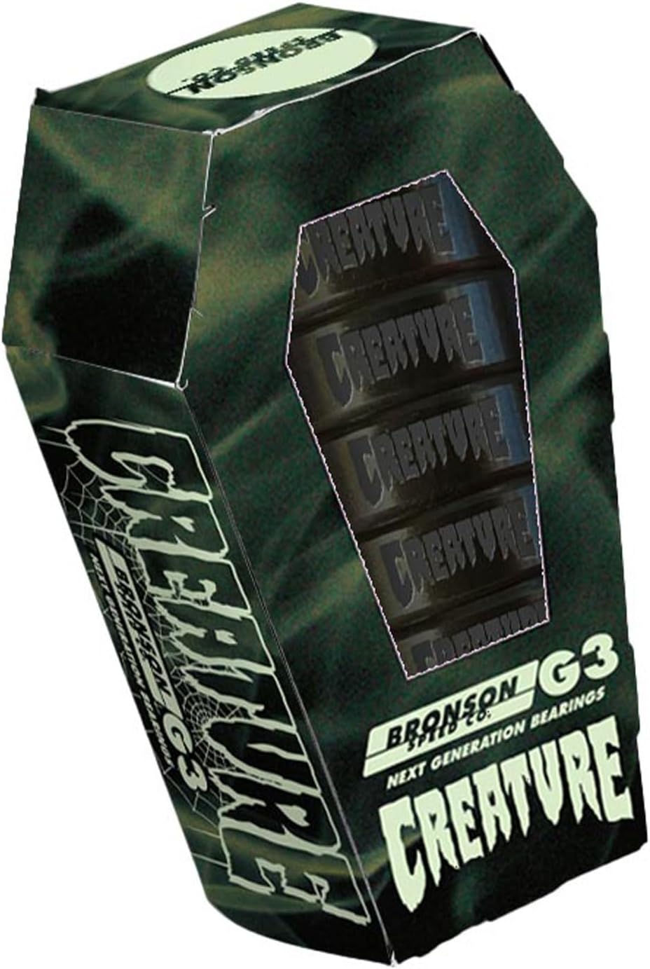 Bronson Speed Co Skateboard Bearings Creature G3, Black