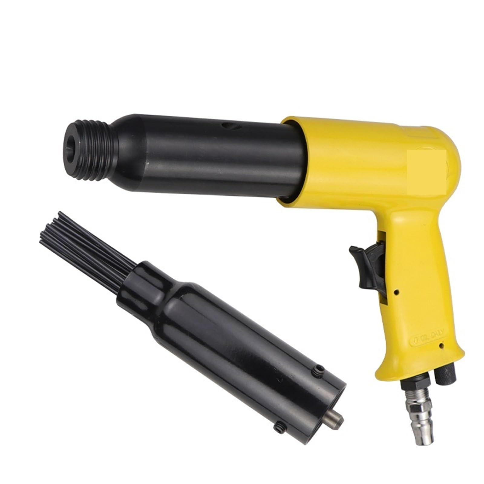 Air Hammer Pneumatic Air Needle Scalers Rust Removal Air Hammer Rust Remover Tools(250Y 19 Needles)