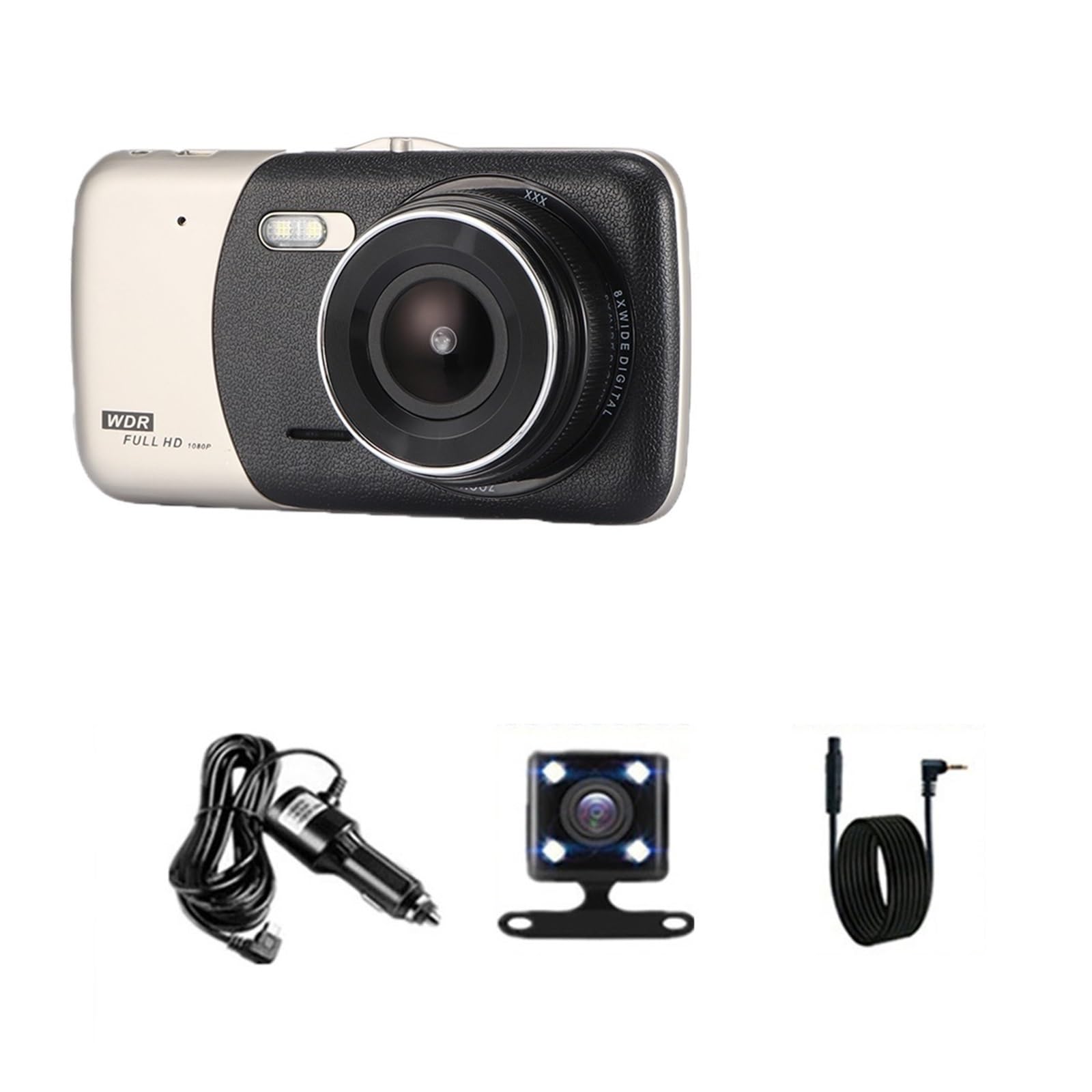 Kamera samochodowa Samochodowe WiFi Full HD 1080P kamera na deskę rozdzielczą widok z tyłu kamera samochodowa wideorejestrator Night Vision Auto Dashcam Logger akcesoria samochodowe Łatwa instalacja(R