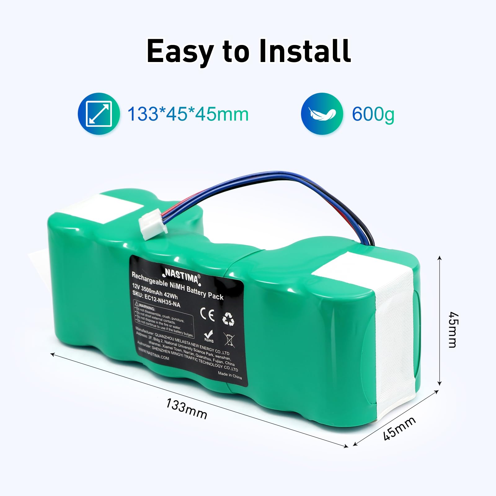 Batterie 14.4V 4.2Ah Li-Ion 945-0225 Pour Aspirateur Neato Botvac D5