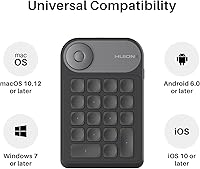 Vista 9 de HUION KAMVAS Pro 16 - Tableta de dibujo gráfico con pantalla de inclinación totalmente laminada, sin batería, lápiz táctil, soporte ajustable