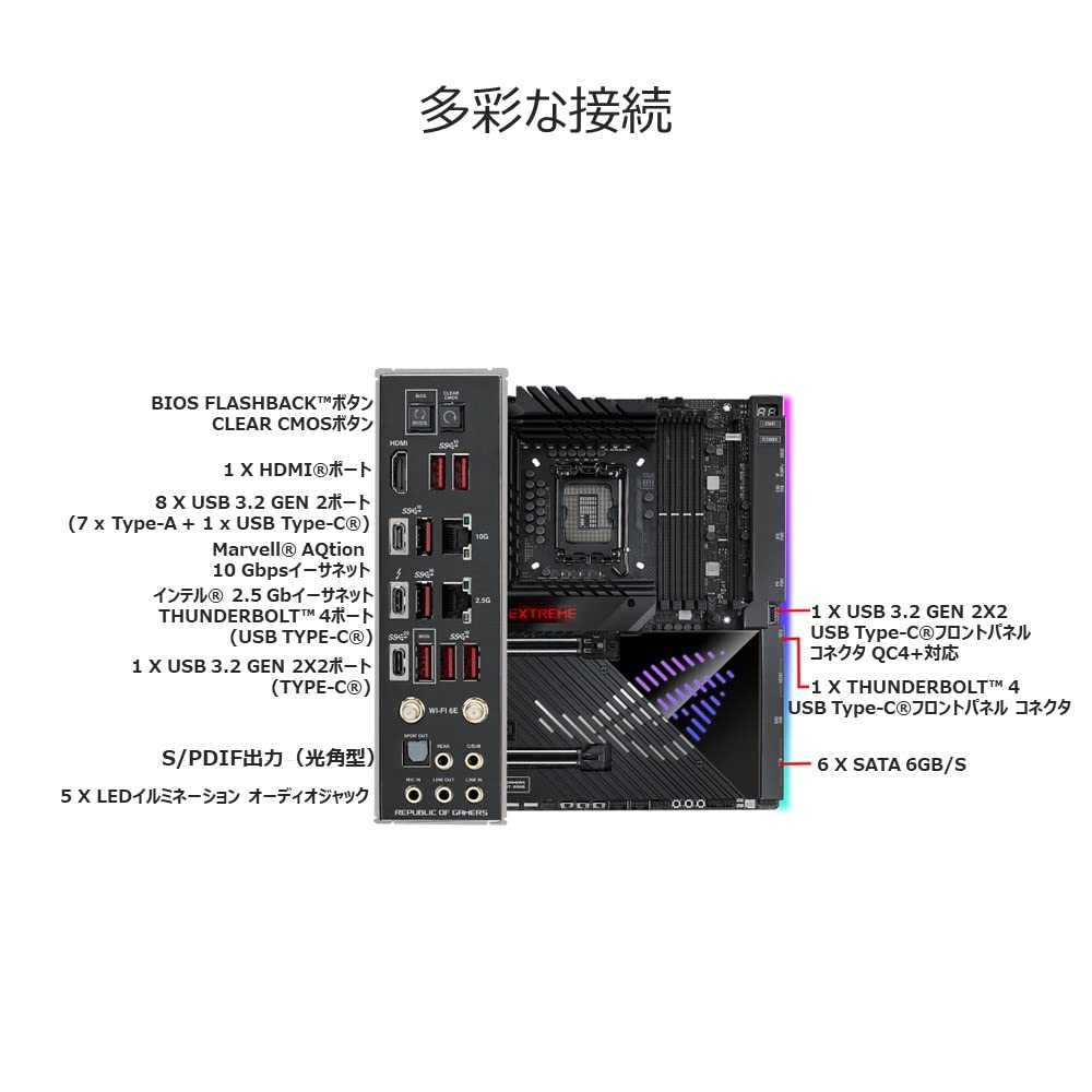 Amazon | ASUS ROG MAXIMUS Z790 EXTREME intel 第14・13・12世代 CPU