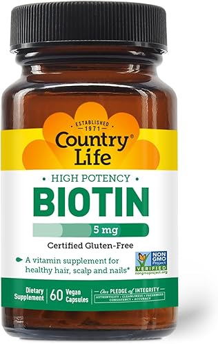 Country Life BioTin de alta potencia 5 mg 60 unidades