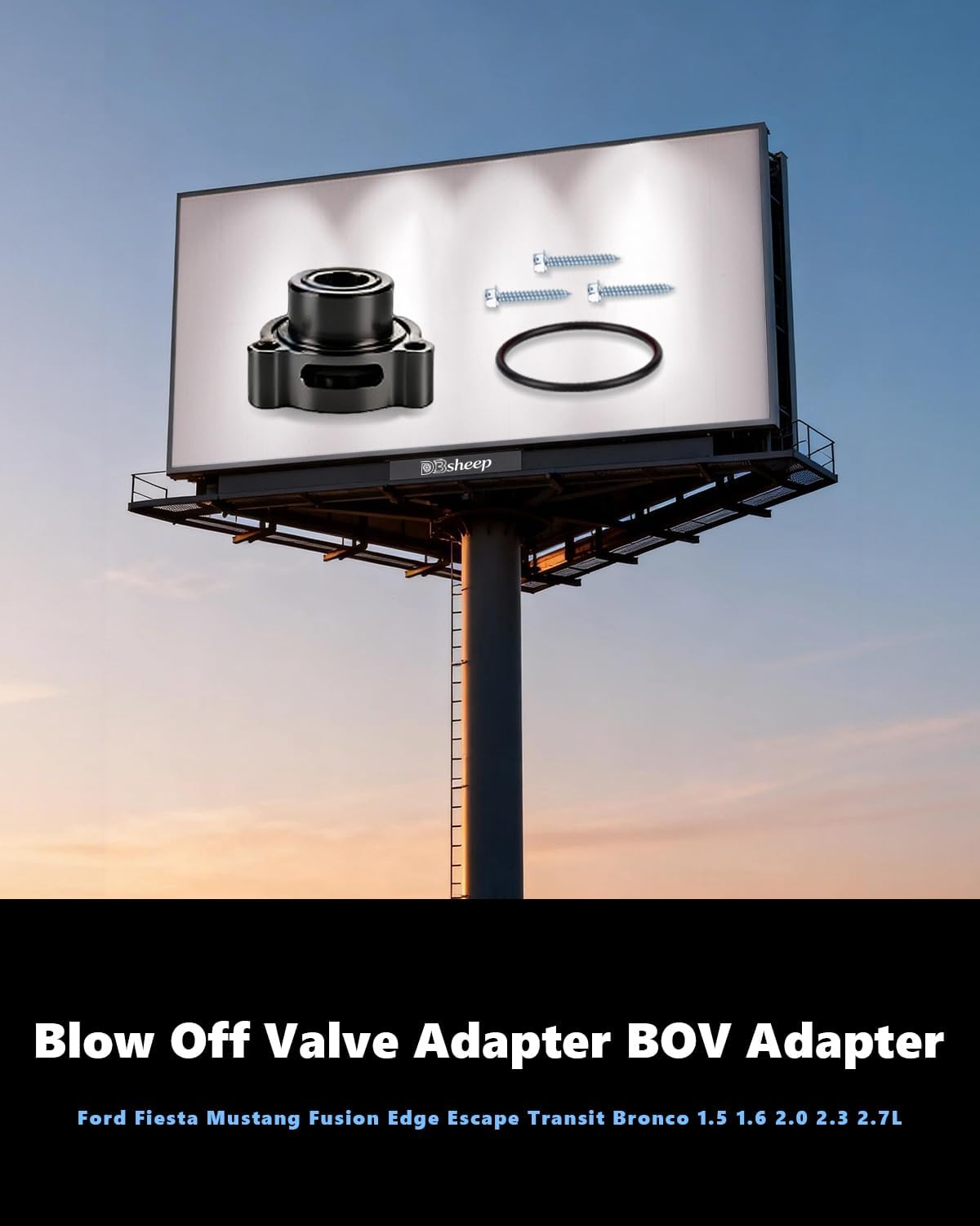Blow-Off-Valve-Adapter Black