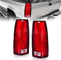 AmeriLite OE Replacement Halogen Tail Lights for Chevy Silverado GMC Sierra C/K 1500-3500 Tahoe Yukon 1988-2002 - Driver Passenger Pair DOT SAE
