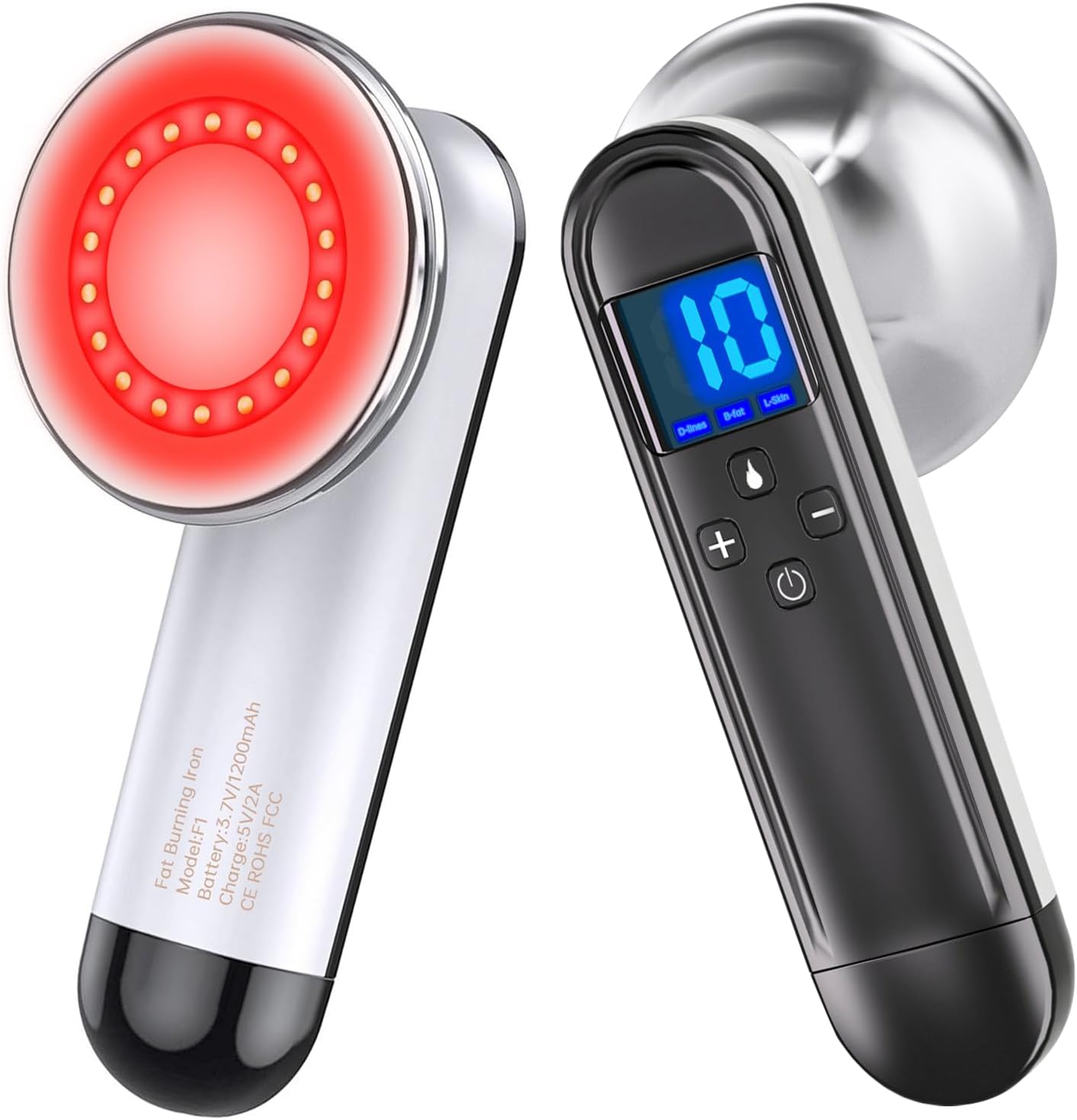 Professional Body Sculpting Machine with 3 Modes 10 Levels and Heating Function, Cordless Cellulite Massager Device, Electric Cellulite Massage Tool for Leg, Arm, Belly, Waist, Buttocks