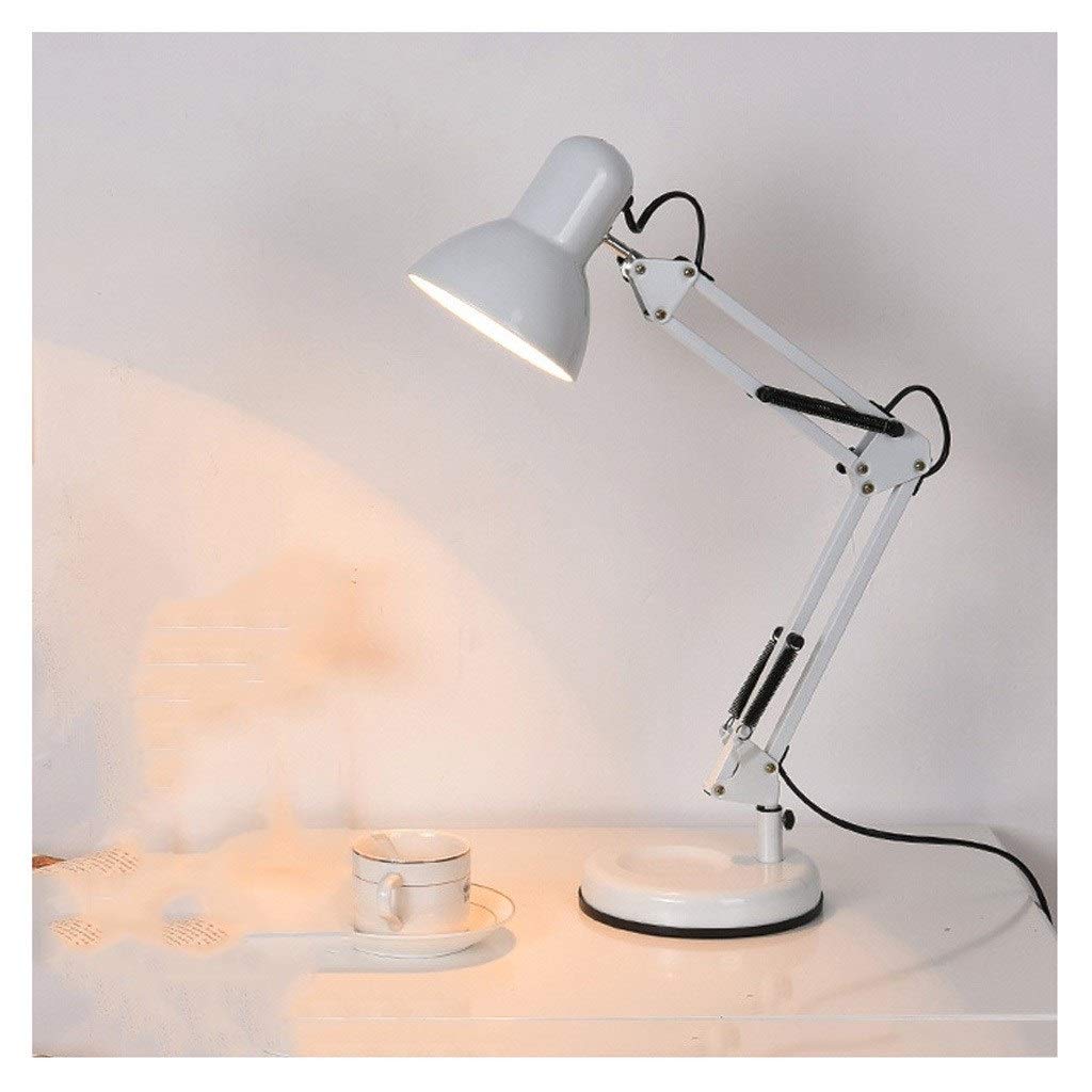 YSJNGF biurkowa LED zadaniowa Bez migotania Lampka do czytania dla uczniów Składana lampka nocna do sypialni do biura Szycie Rzemiosło Rysunek Nail Art stołowa Lampka do czytania (kolor: Rojo)
