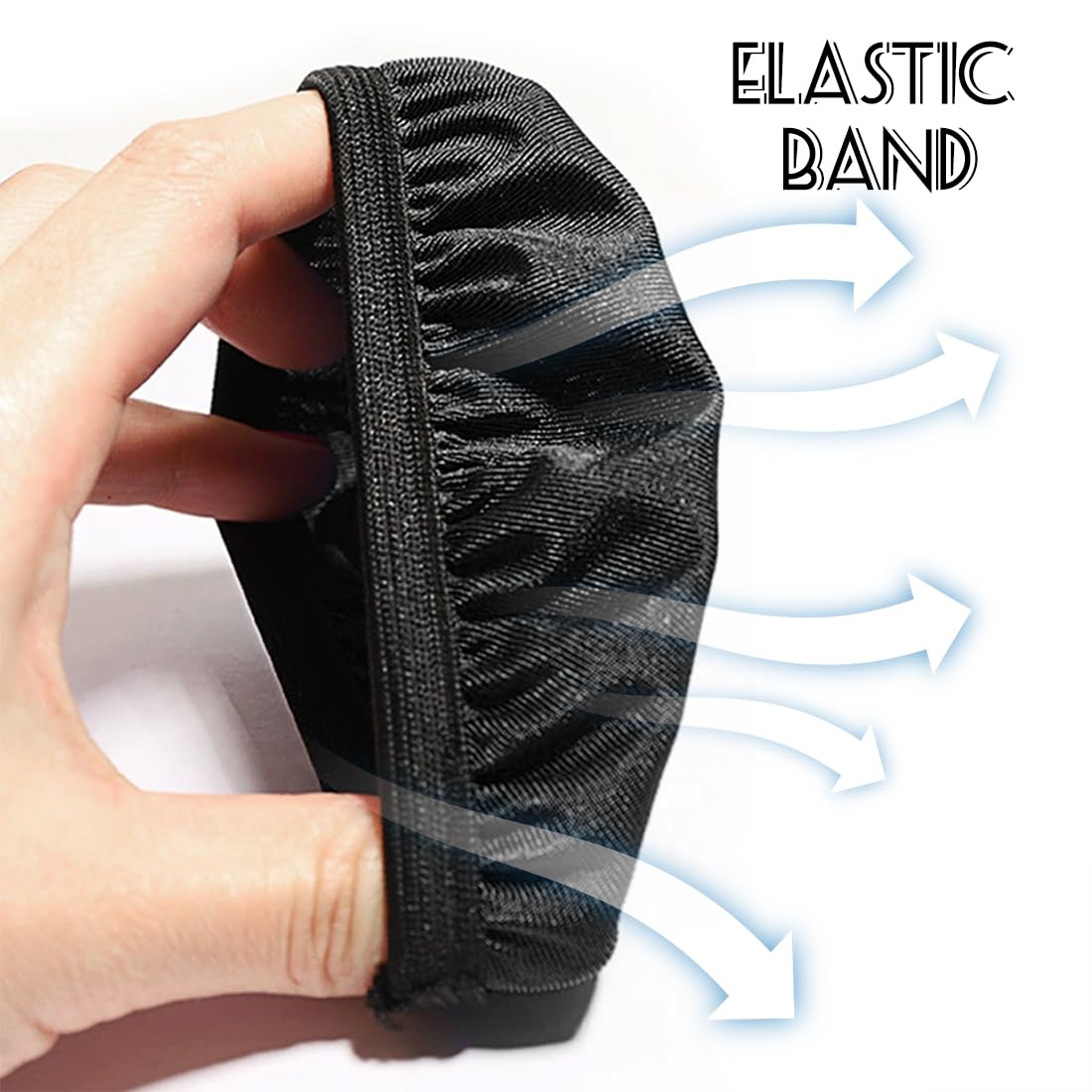 4 pezzi copri cuffie + 1 pezzo copri fascia per cuffie, cuscinetti auricolari lavabili per cuffie, copri fascia per cuffie, protezione dal sudore, per cuffie da 9-11 cm