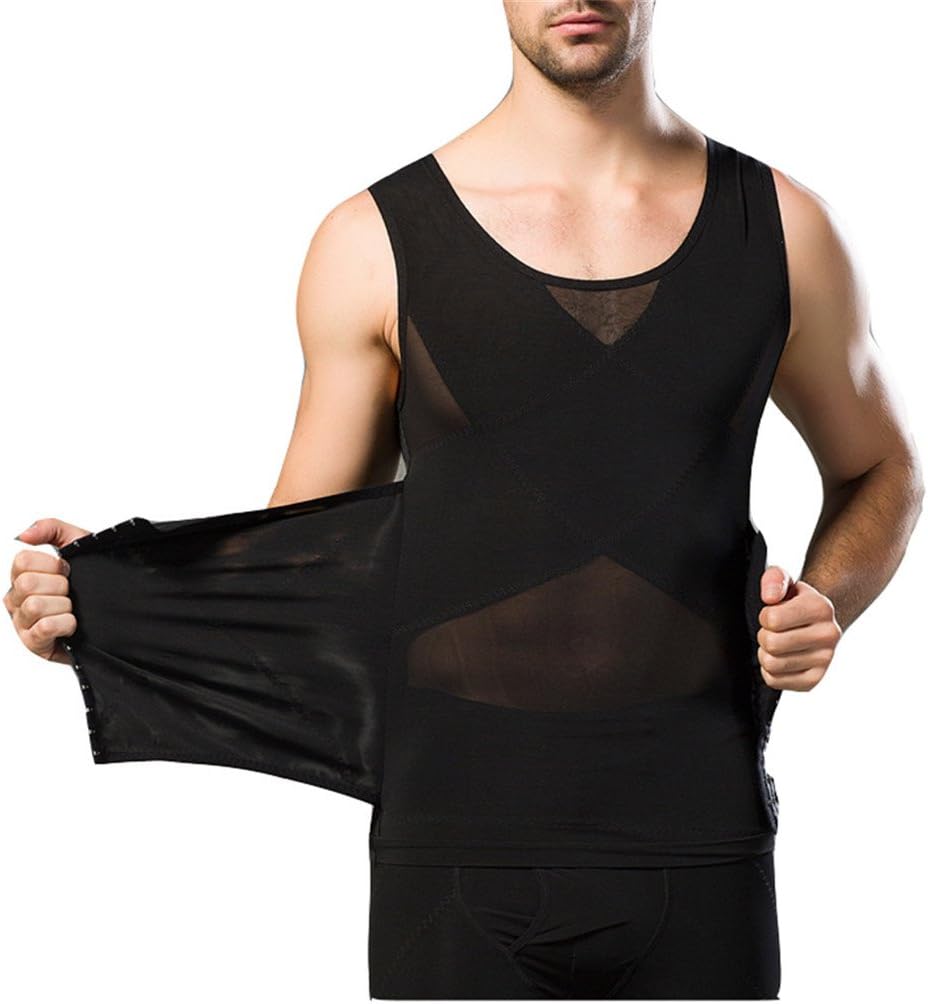 Gynecomastia Compression Hide Man Moobs Abdomen Slimming Chest Binders Tank Tops