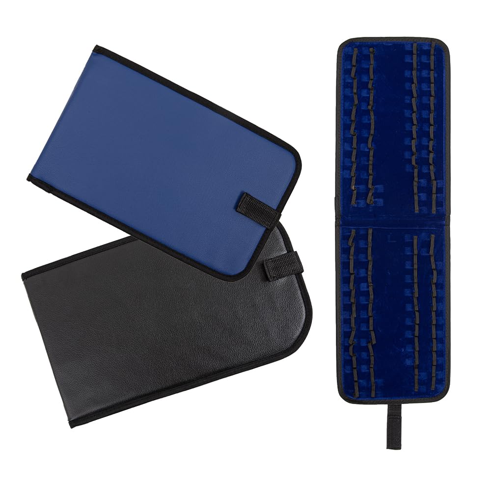 Homeopathy Storage Case for 42 Tubes,2 Pack Foldable Homeopathy Medicine Organizer Box,Homeopathic Kit Carrying Case Homeopathy Holder Pouch for Home Travel to Hold Boiron Tubes