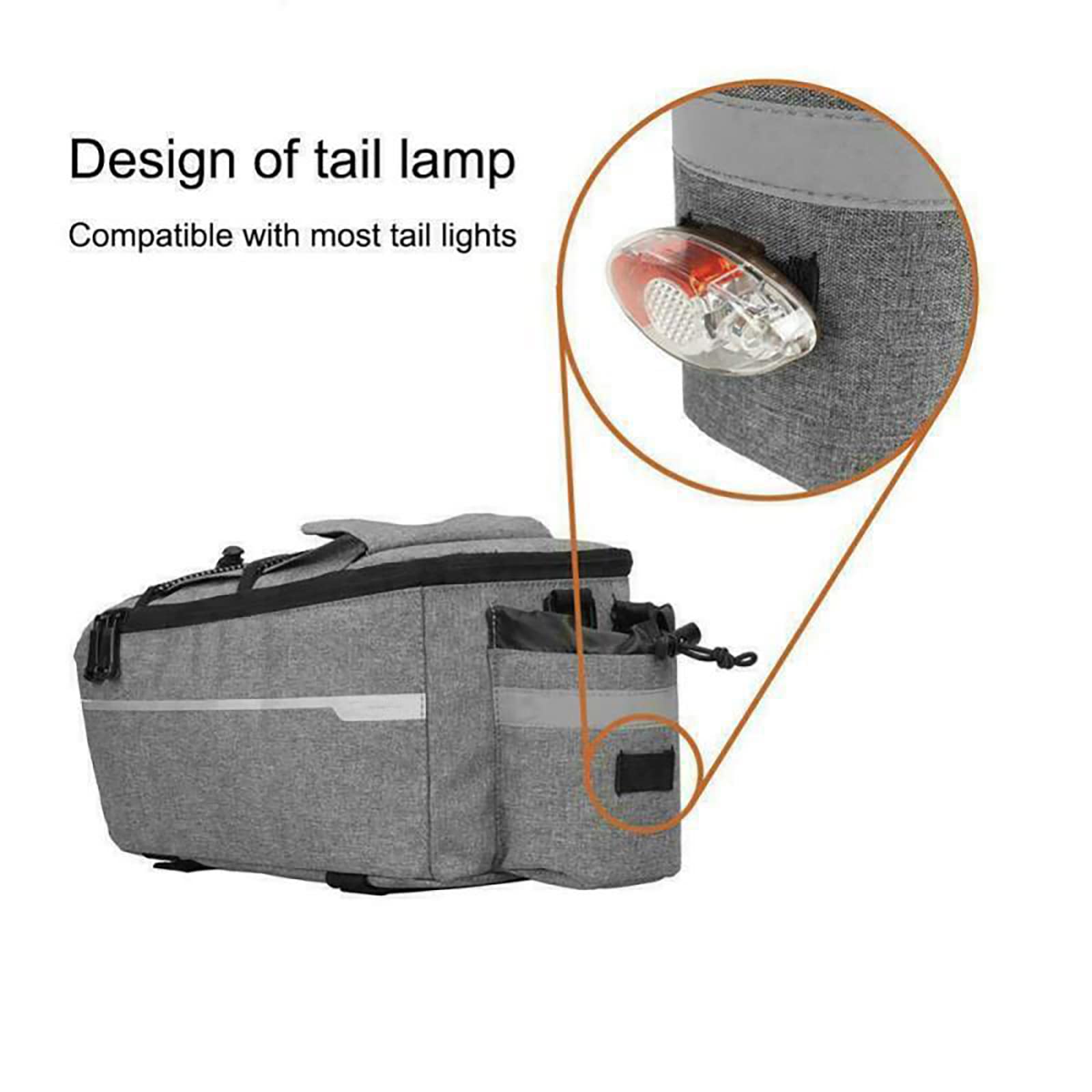 Borsa Bici Posteriore 10L Impermeabile - Termica, Tracolla, Riflettente, Per MTB E Strada - Foto 12