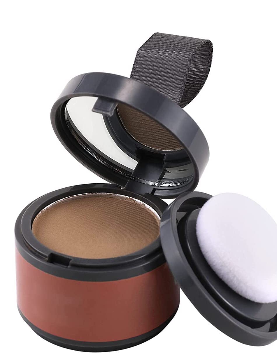 MaaniInstant Hair Line Powder Hairline Cover Up Powder Hair Shadow Waterproof Filling Hair Root Dye, Instantly Hair Color Shadow Cover Gray Hair Root, Hair Touch-Up (LIGHT BROWN)