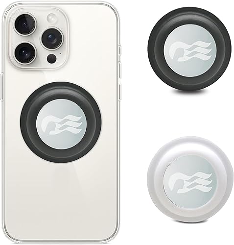 Vista 8 de Princess Medallion - Accesorios de teléfono [2 unidades] Soporte para medallón de océano (iPhone, Android y todos los dispositivos) (negro y rosa)